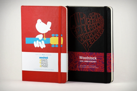 Moleskine - Woodstock 40th Anniversary, special edition - copyright Luca Bogoni